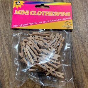 Vintage Wooden 1” crafting clothespins miniatures for dollhouse or crafts